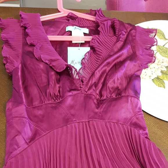 NWT Silk Plum Marciano Dress - Picture 3 of 17